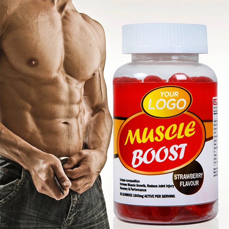 Customized Pre Workout Supplement Creatine Monohydrate Gummy infused Creatine Gummies For Build Muscle And Strength