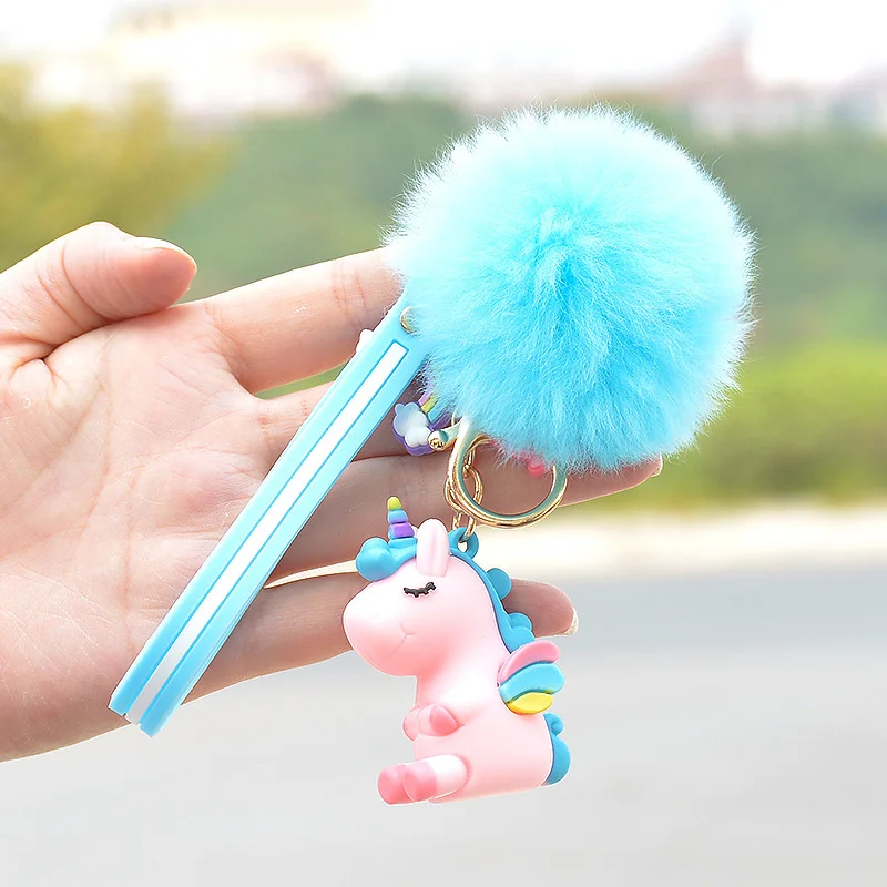 15+ years factory wholesale promotional gift unicorn wristlet joltik plush key chains for girls