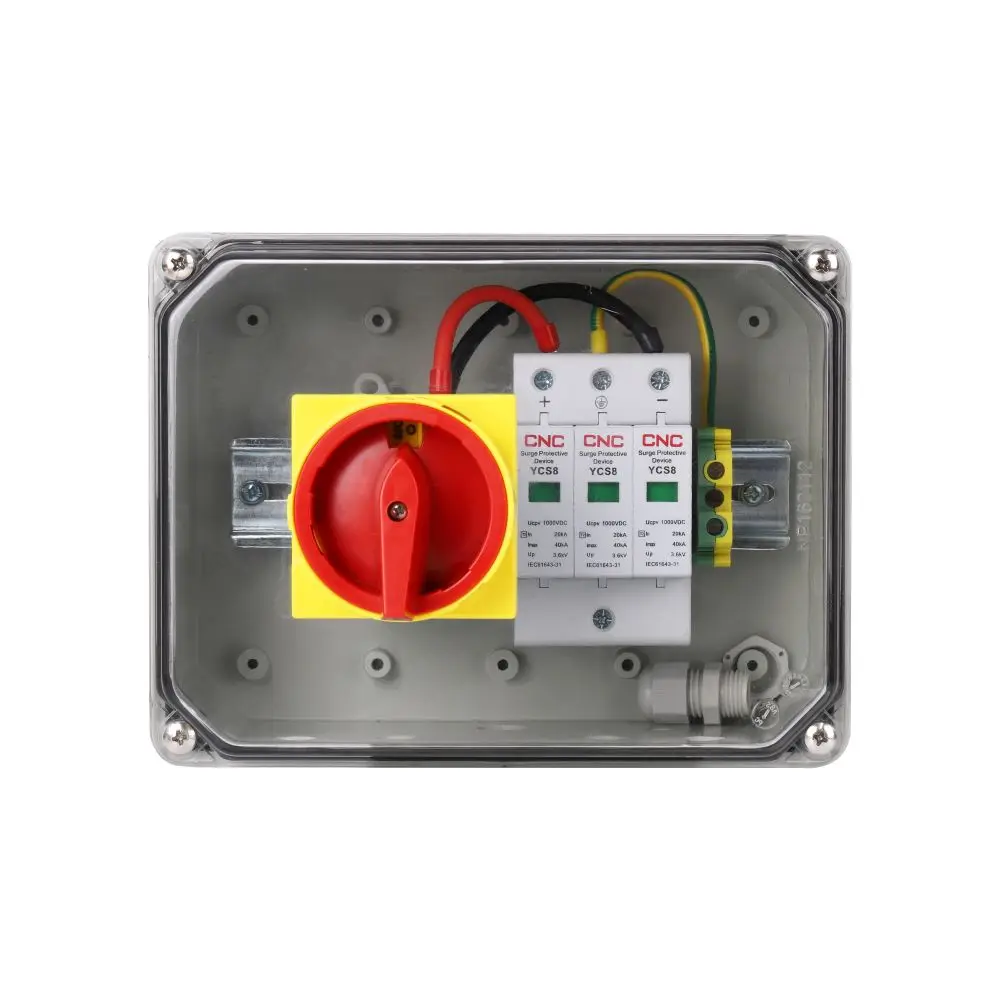 Professional Dc IP65 Photovoltaic Solar Combiner Box With 2 4 6 8 String