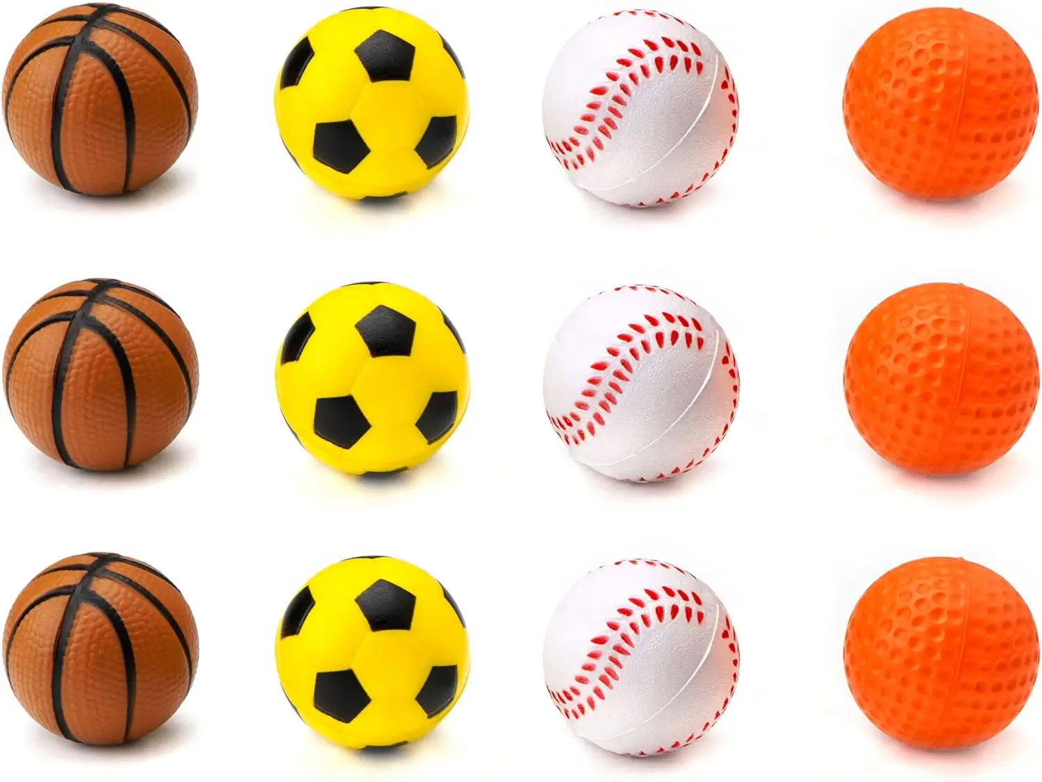 Soft Foam Playground Balls Lightweight Sponge Balls Easy to Grasp Bouncy Balls for Kids Indoor Sports