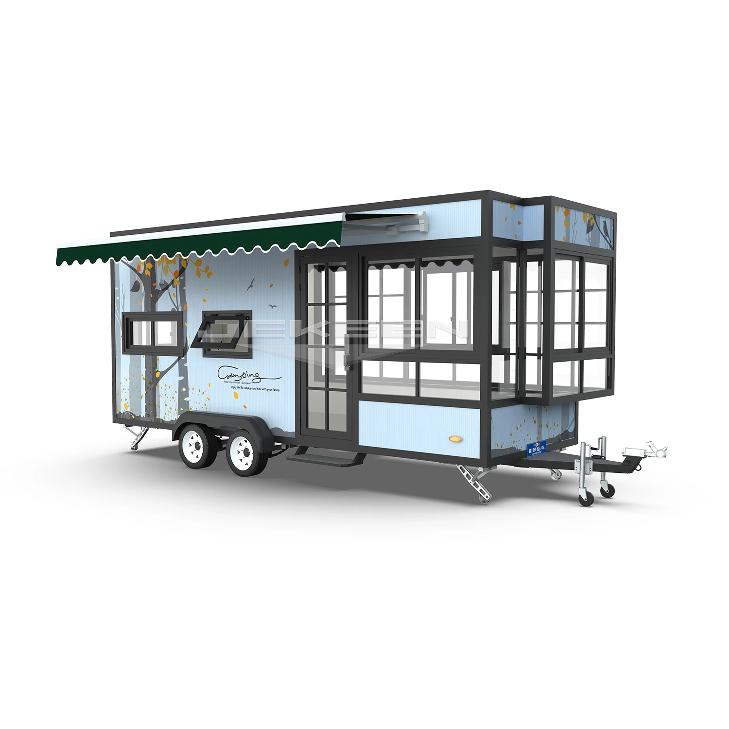 JEKEEN 2019 новый дизайн трейлер для кемпинга автомобиль-трейлер дорожный RV-