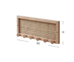 Wholesale High Quality Rattan Weaving Hook Home Decor Multi-functional Rattan Hook