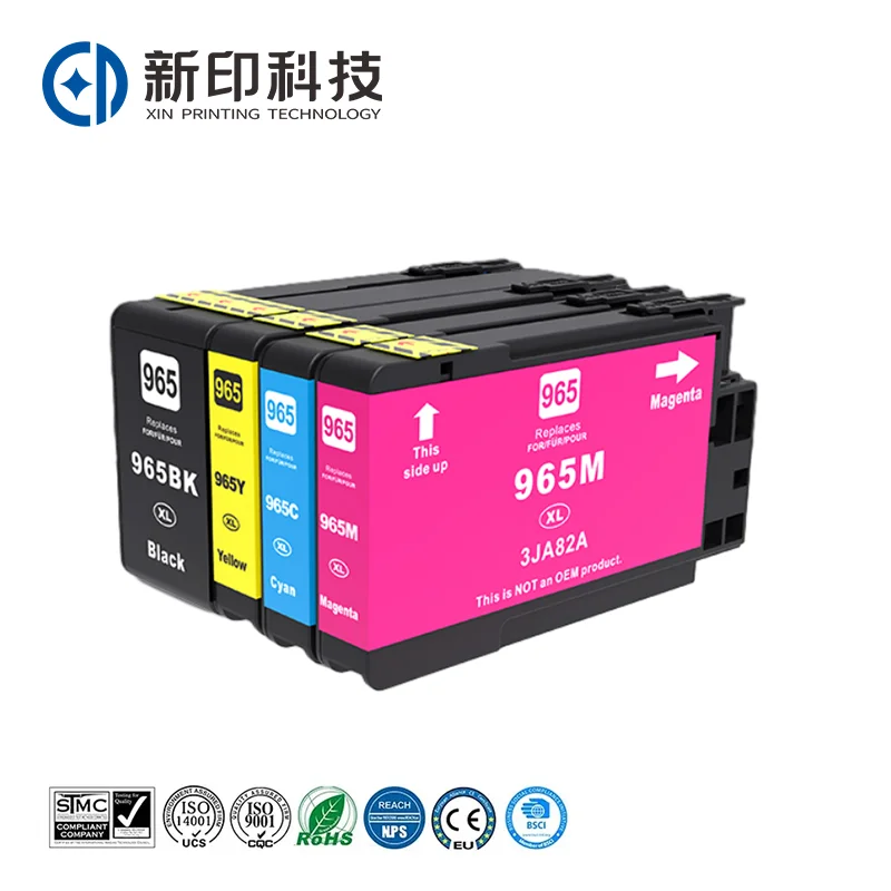 965XL 965 969 XL 969XL Remanufactured InkJet Ink Cartridge For HP965XL For HP965 For HP OfficeJet 9010 9025 Printer