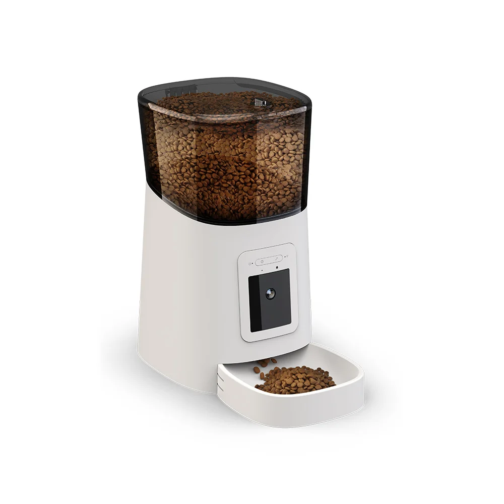 Factory OEM 1080P 110 wide-angle night vision dog and cat food smart automatic pet feeder with camera