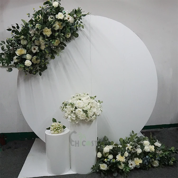 White round display  plinths  cylinder  table set Acrylic cylinder display  for exhibitions weddings