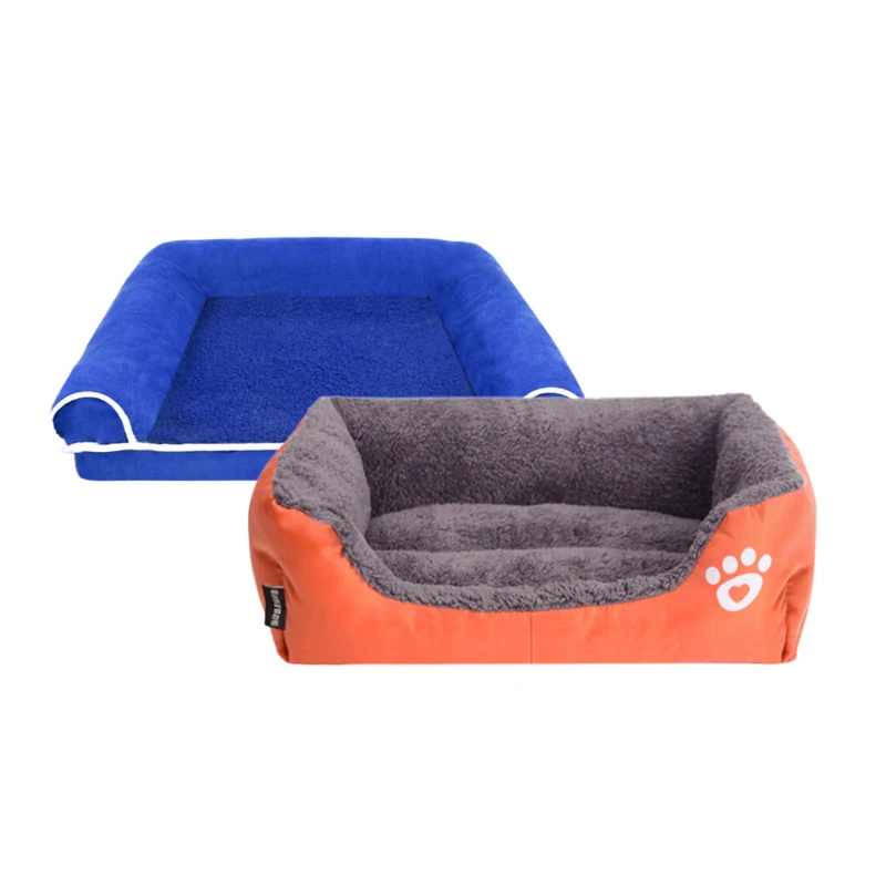 2023 hot selling cute pet bed summer multi-colored soft PP rectangle, cotton cooling dog bed puppy dog sofa/