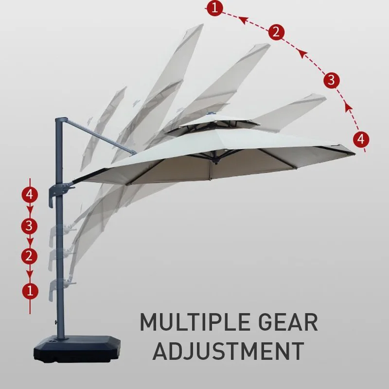 Outdoor Furniture Umbrella & bases Large Cantilever square Parasol 3m Garden cheap Parasol sun patio umbrellas