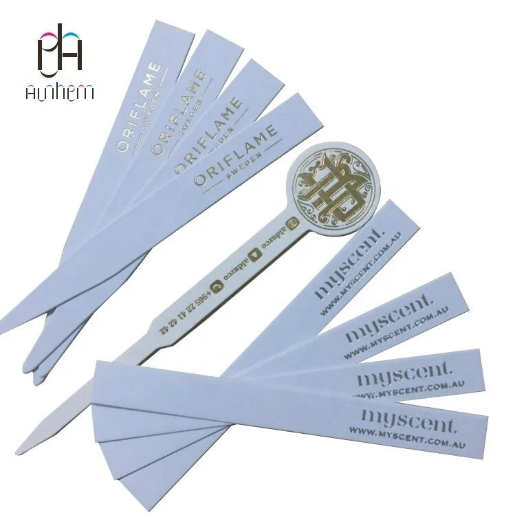 Wholesale booklet fragrance test paper perfume blotter strips IC-031