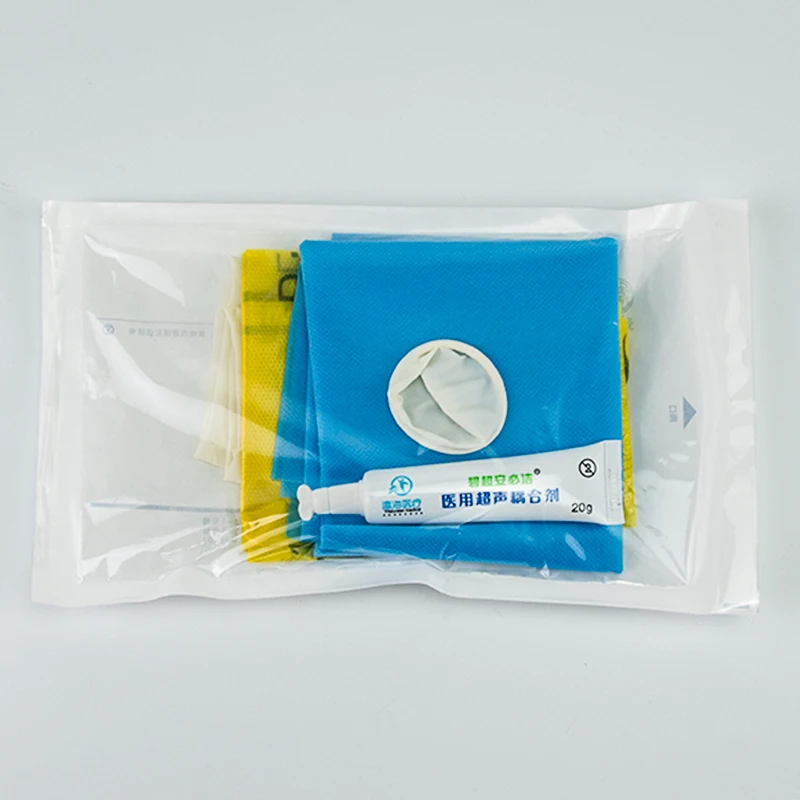 
Medical ultrasound transducer gel ultrasonic couplant kit/Sterile Ultrasound Probe Cover kit 