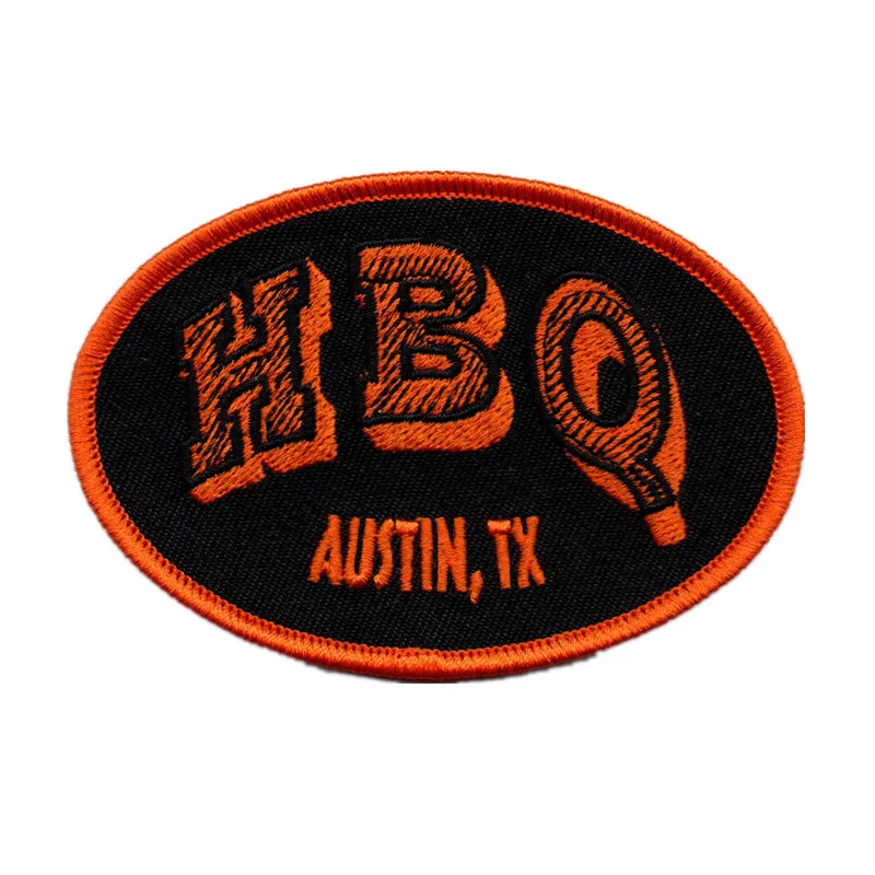 China factory  custom embroidered iron on logo patches embroidered badges  with low MOQ and fast delivery