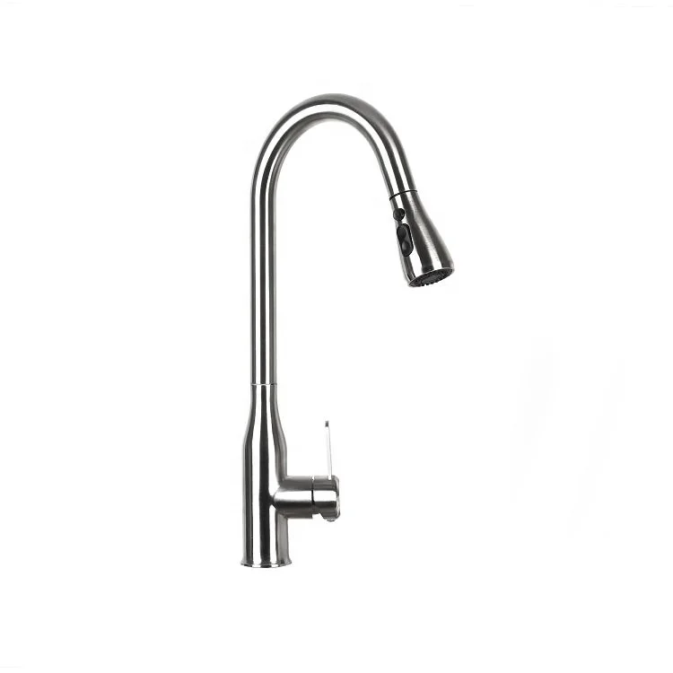 Высококачественный смеситель из нержавеющей стали с одной ручкой для горячей и холодной воды, смеситель для ванной и кухни