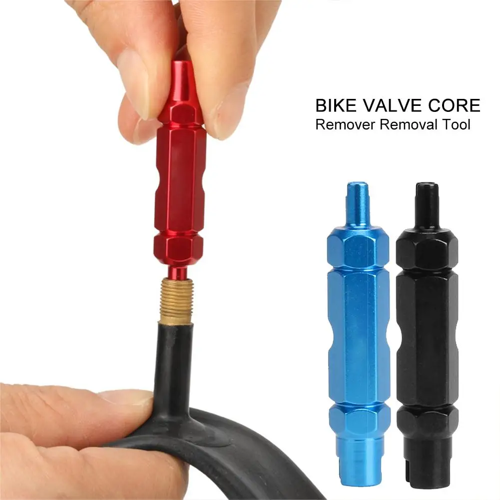 Bicycle Tire Nozzle Wrench Multifunctional Valve Core Tool Double-head Portable Removal Disassembly Spanner Bike Repair