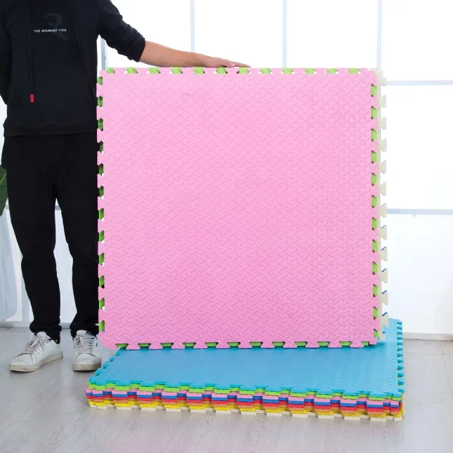 Factory Price 100*100CM Interlocking Floor Gym Eva Foam Tatami Mat Cushioning Floor Taekwondo Puzzle Mats Karate Tatami Mats