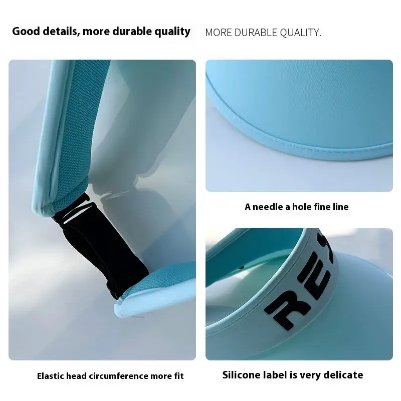Wholesale Customized summer outdoor sun hat female fashion letters sports sun protection cap empty top visors baseball cap