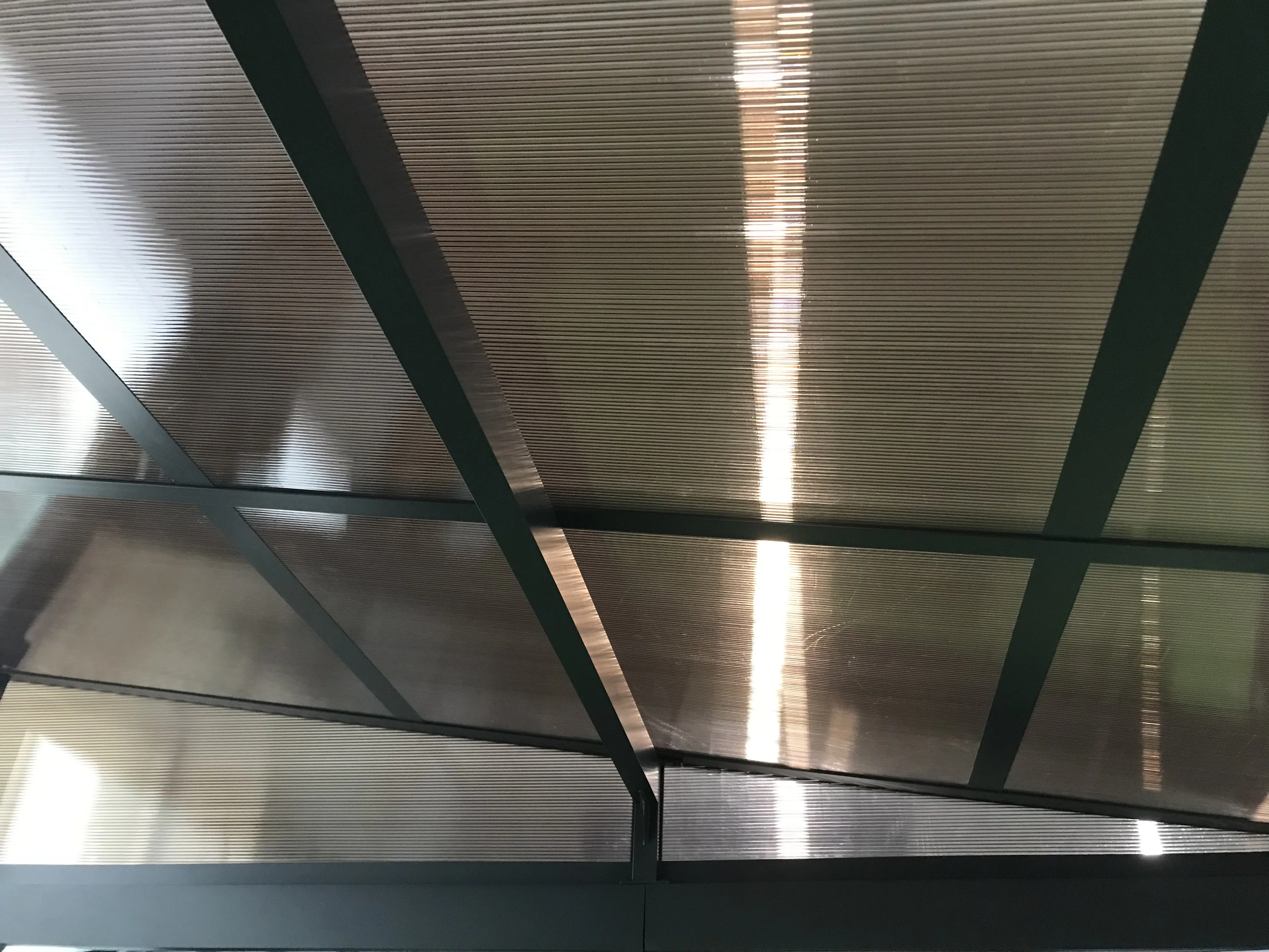 3x4x2.2/2.4M Inclined Plane Aluminum Outdoor PC Roof Gazebo Deluxe Polycarbonate Gazebo for Garden from gazebo supplies
