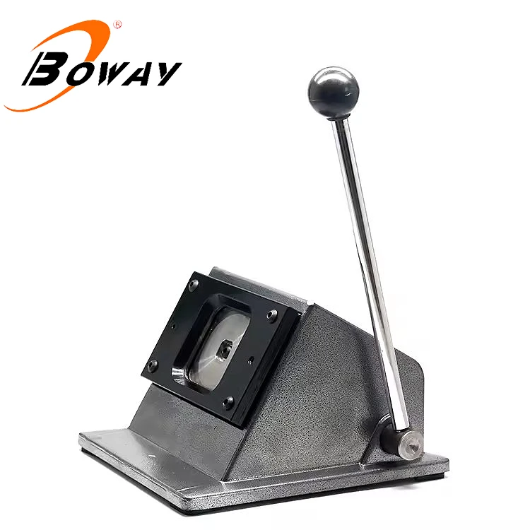 Boway hot seller badge pin button maker machine square 55*55mm pin button badge making machine with fast delivery