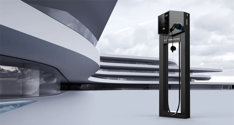 Ev charger 22 кВт Прямые производители поставляют устойчивую к ультрафиолетовому излучению станцию зарядного устройства на стойке переменного
