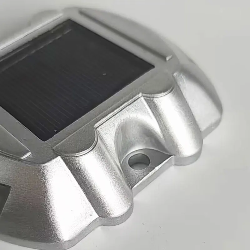 Best Selling IP68 Cast Aluminium Solar Road Stud Horseshoe Spike Top Traffic Safety Warning Light Direct Factory Sale