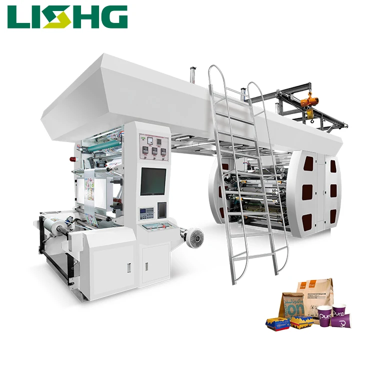 6 Colors Central Drum Cement Paper Bag Flexographic Printing Machine Price