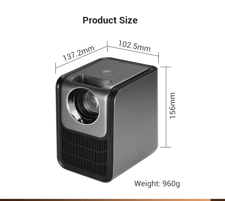 2022 4k short throw wireless smart phone home theater video projectors wifi android 9.0 150ANSI portable mini led projectors
