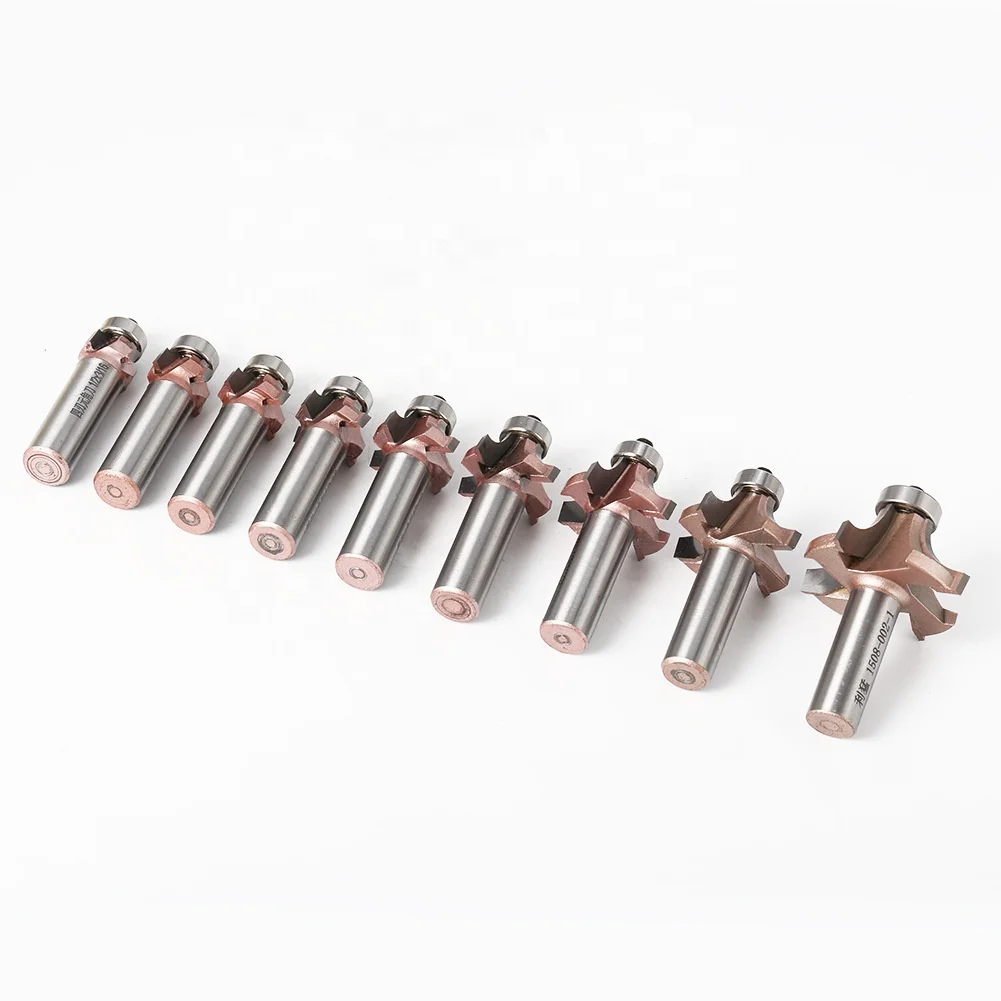 Four Blades Professional Table Top Edge Roundover Beading tungsten steel router bits for wood woodworking