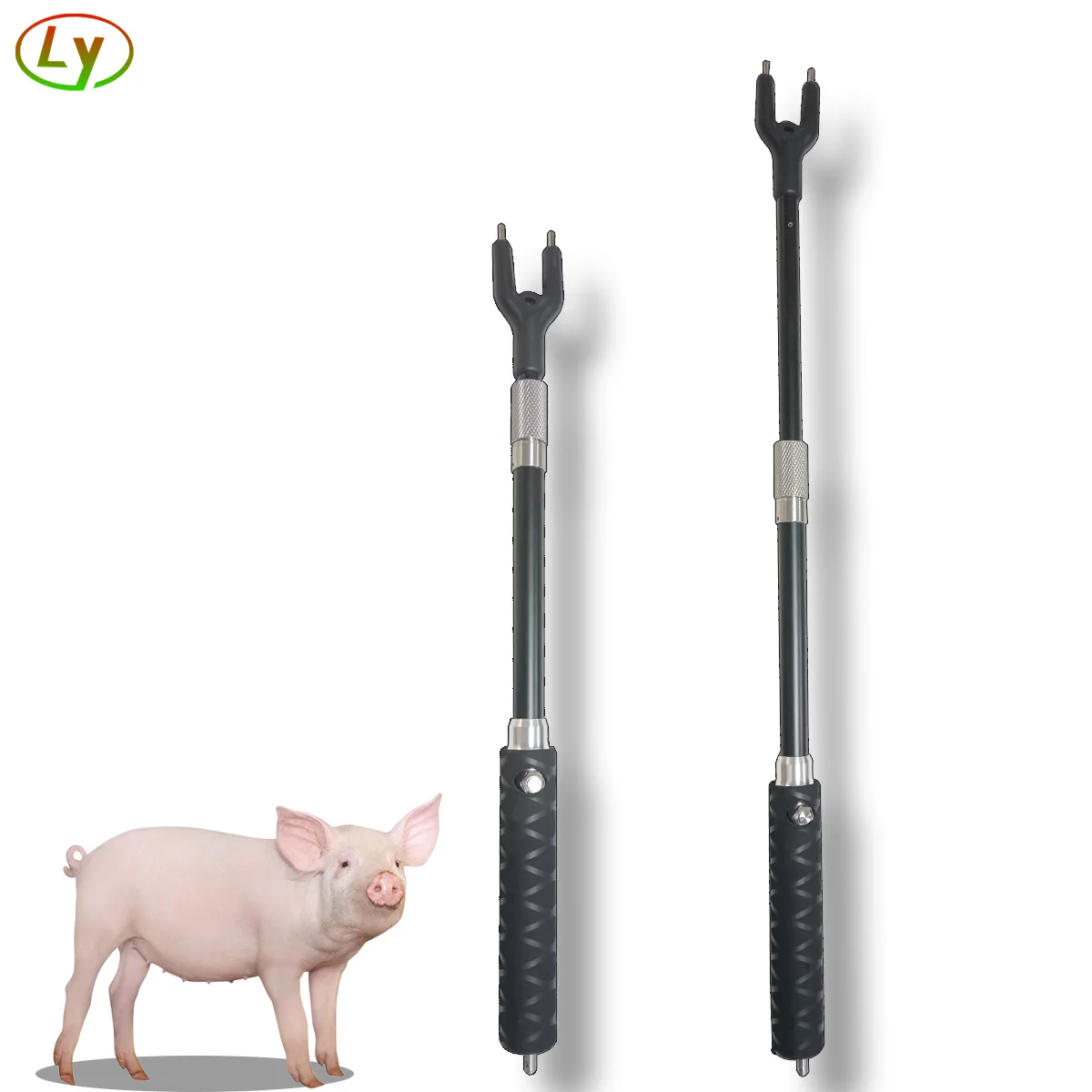 2024 New Short Rechargeable Waterproof High Pressure Aluminum Alloy Retractable Pig Drive For Livestock Pigs, Sheep Cattle