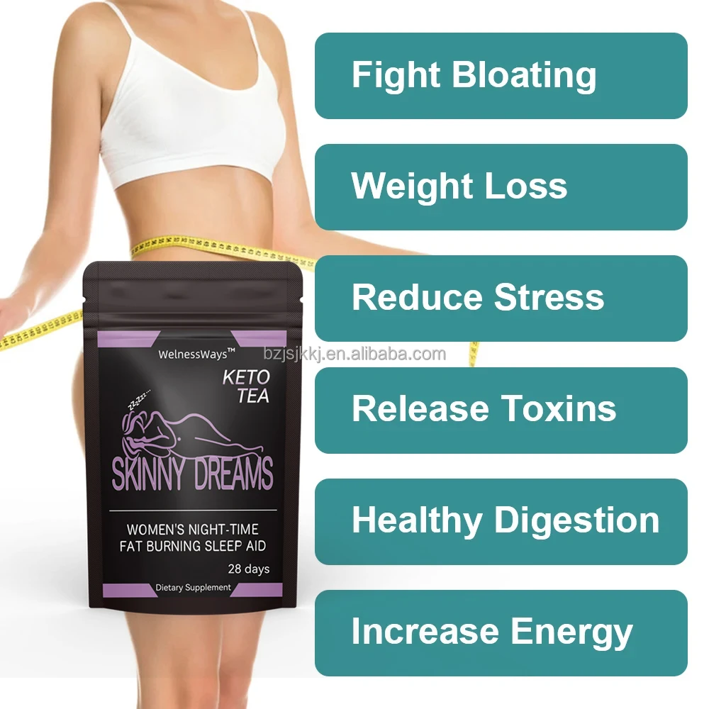 Hot selling 28days Fast Body Shaped Skinny Flat Tummy Tea wholesale slimming detox herb Bedtime Dreams Tea