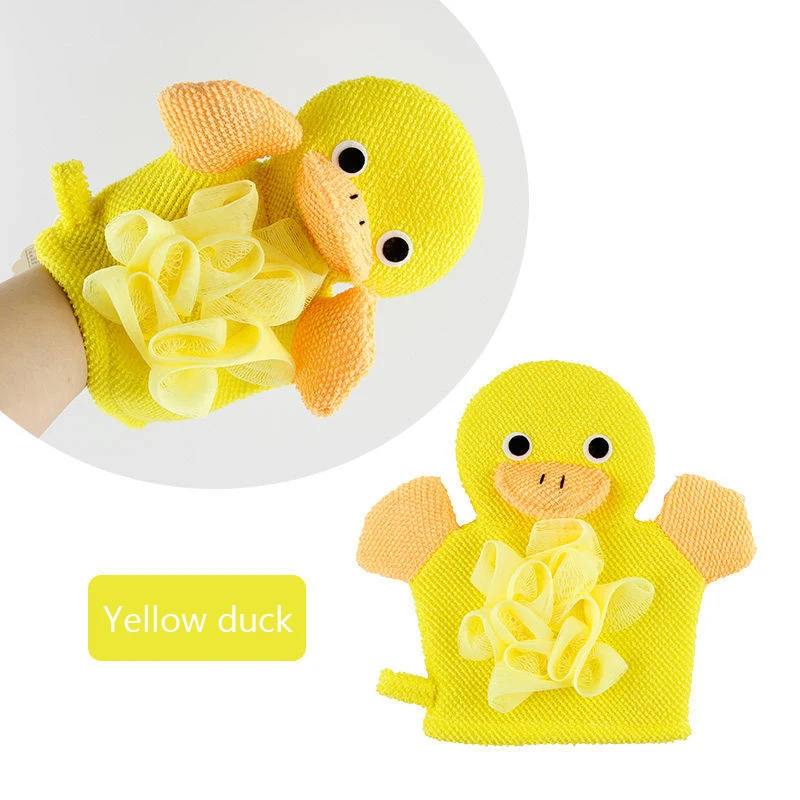 Soft and cute do not hurt the skin bath flower rubbing ball new cartoon with bath flower dual-use bath gloves