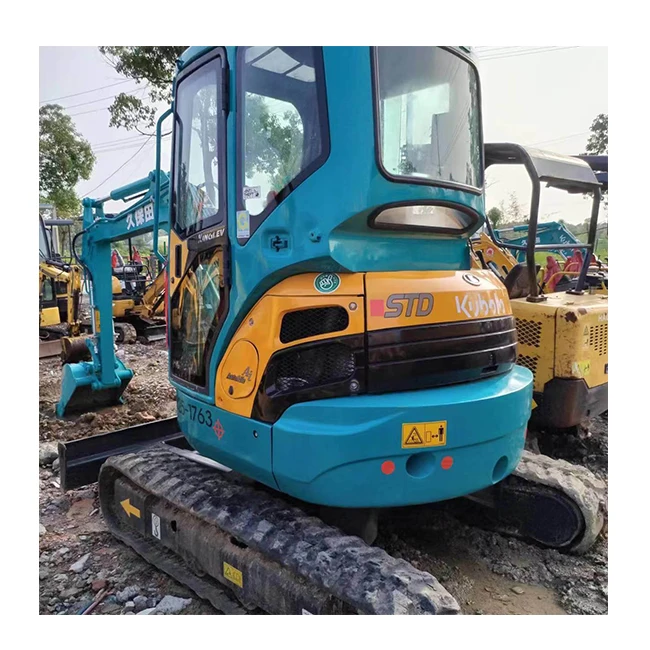 Подержанный мини-экскаватор Kubota U35 Digger подержанное 3 5 t Kx135 оригинальное оборудование