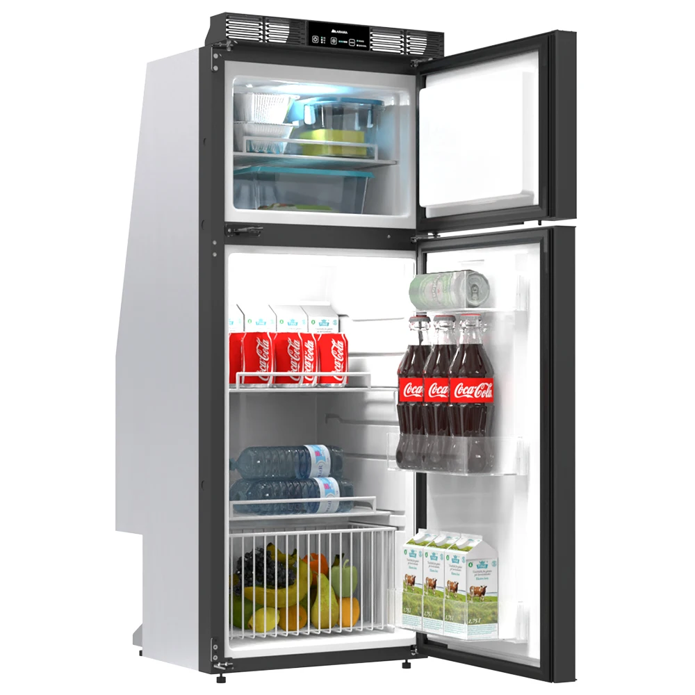 12v DC 110v 240v AC RV van Camper Motorhome fridge for factory price and hot sale