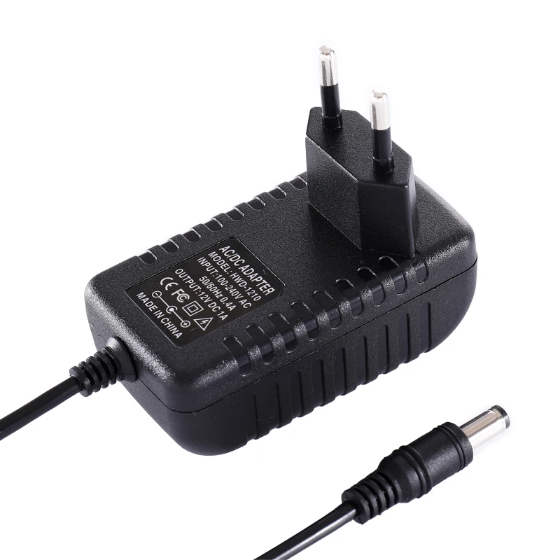 AC DC Adaptor 12v 1a Power Adapter AC 100-240V Converter Adaptor Charger Power Supply for CCTV Camera LED String Light Driver
