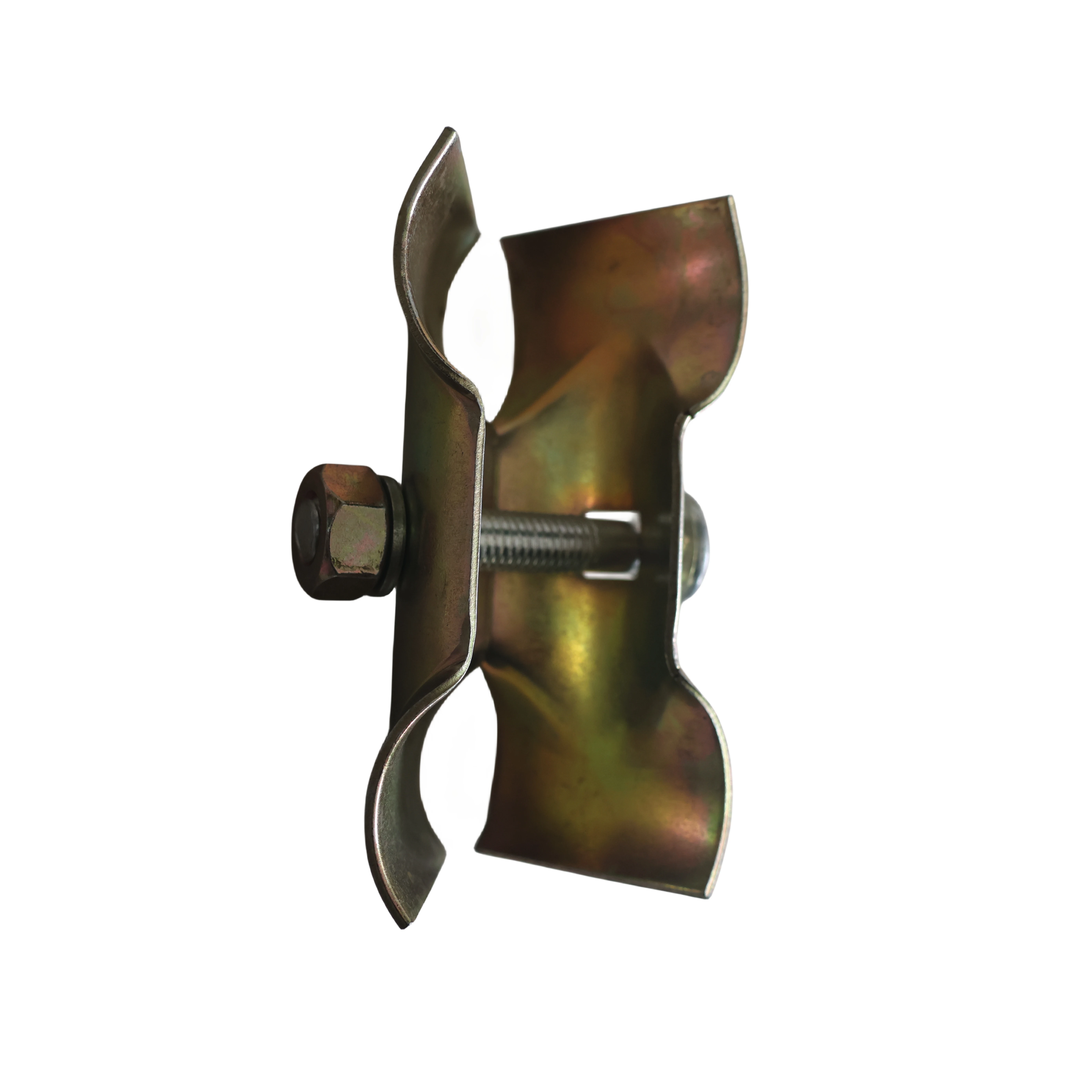 Light Weight Scaffolding Parts Durable Pressed Steel Pipe Clip Fixing Pressed Double Coupler Scaffolding Swivel Clamp