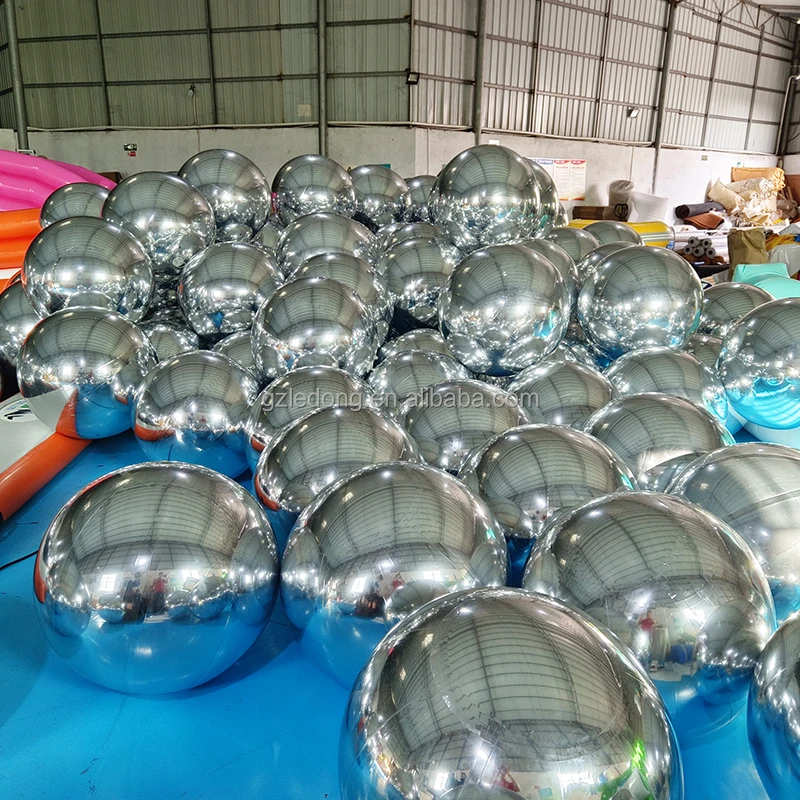 Hot Sales Cheap Colorful PVC Inflatable Reflective Ball /Inflatable Christmas Mirror Sphere/Inflatable Sphere Mirror Balloon