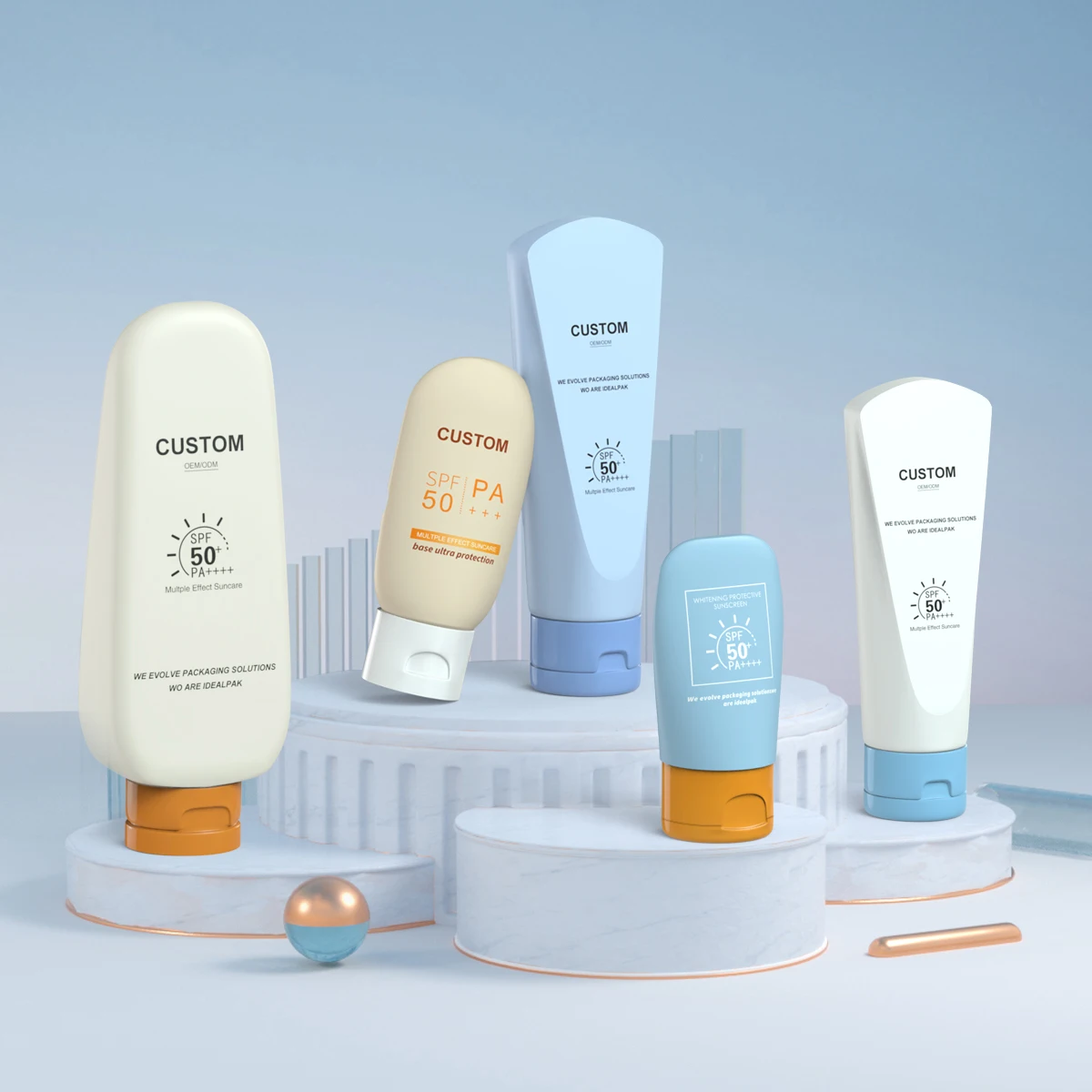 Plastic soft empty 8oz 150ml 200ml  body lotion hair care skin care tubes shampoo lotion transparent cosmetic tube packaging