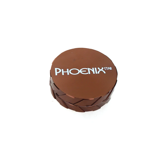 Wholesale Smoke Smoking Accessories Grinder Custom Logo 2.5 Inches Aircraft Grade Aluminum 2 Layers Tobacco Herb Grinder