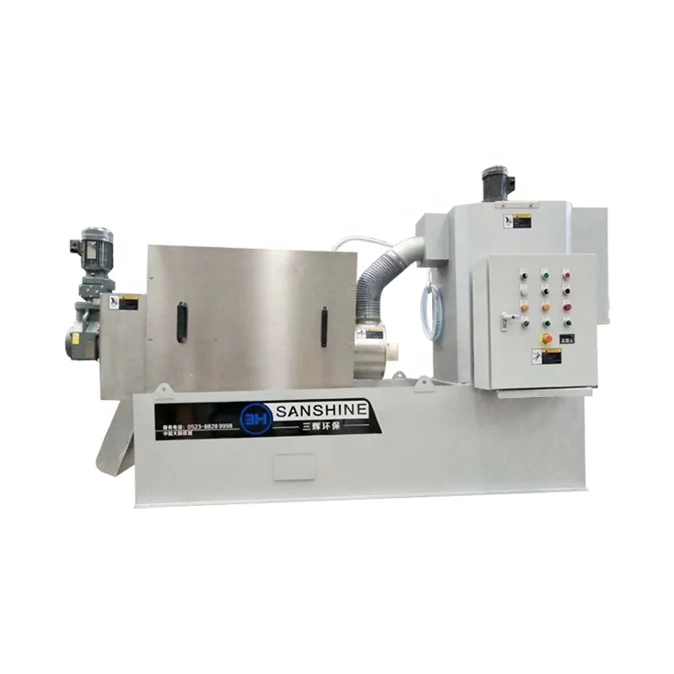 New type hydraulic Filter Press household wastewater treatment horse manure dewatering machine