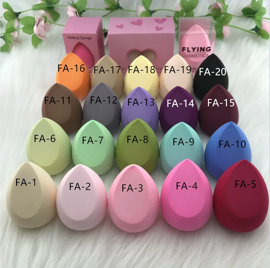 Factory Direct Hydrophilic Foam Face Cosmetic puff Make Up Foundation Blending Blender Beauty Latex Free soft Makeup Sponge