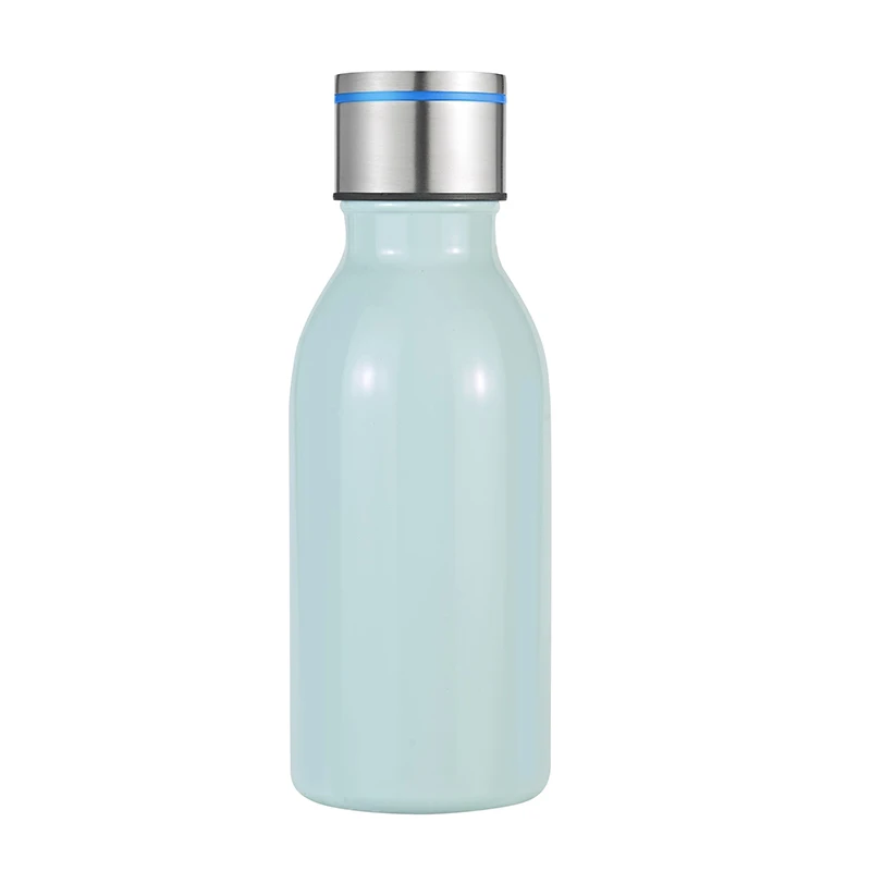 600ml Factory Stainless Steel Uv Water Purifier Lid Uv Light Self Cleaning Insulated Cola Shaped Smart Water Bottle