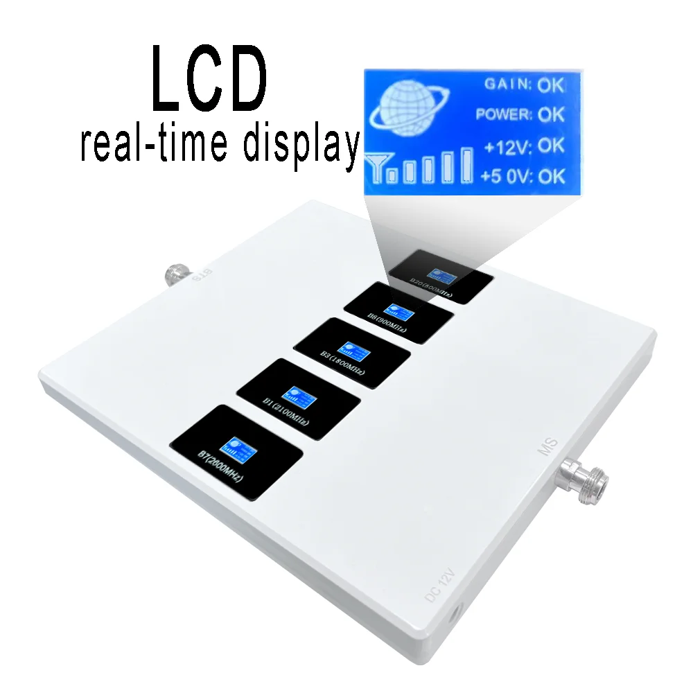 2G 3G 4G бустер пятидневный B20 800 900 1800 2100 2600mhz Ретранслятор мобильной сети/усилитель сигнала сотового телефона/усилитель сигнала