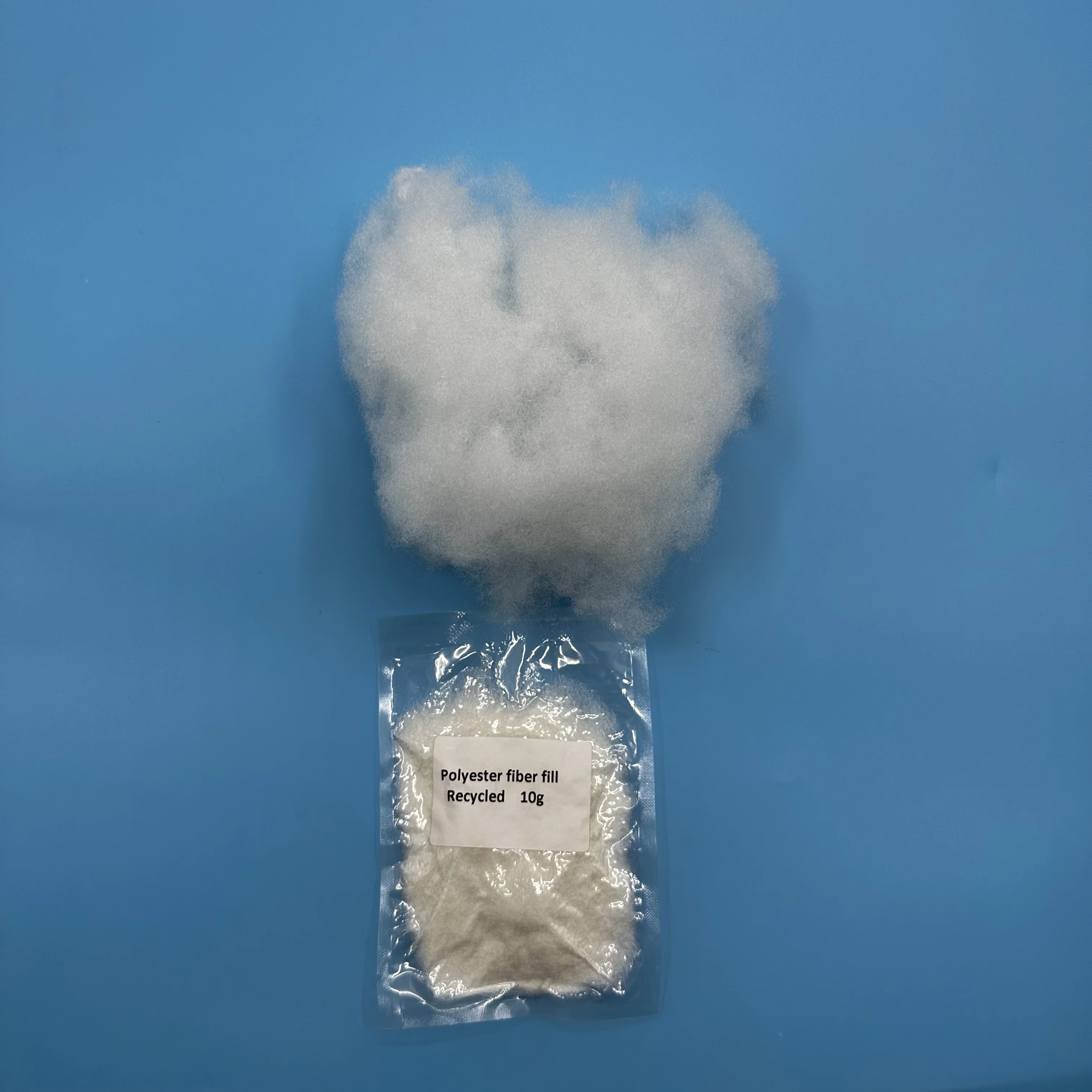 High Quality White PP  Polyester Fiber Filling Premium 10g 7D64 Fiber Stuffing Material
