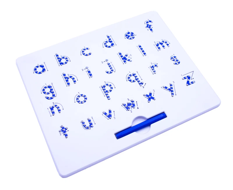 26 ABC Plastic Letter Writing Board for Kids Erasable Magnetic Drawing Board Magpad