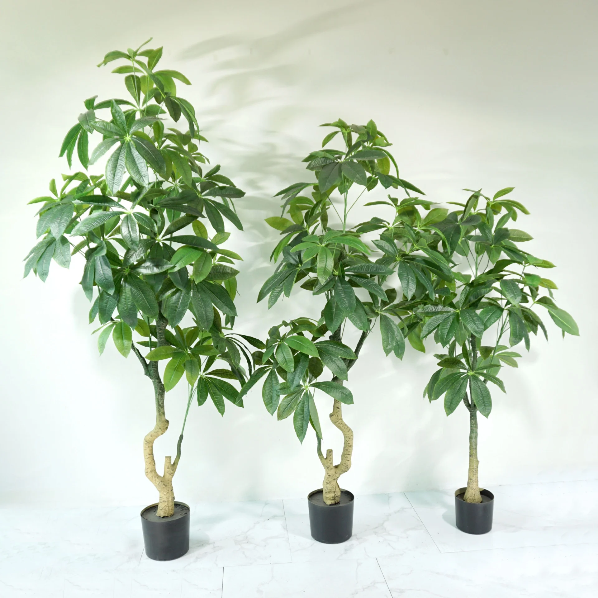 Artificial Plants Unique hotel Plastic money Tree with Pot artificial tree for living room
