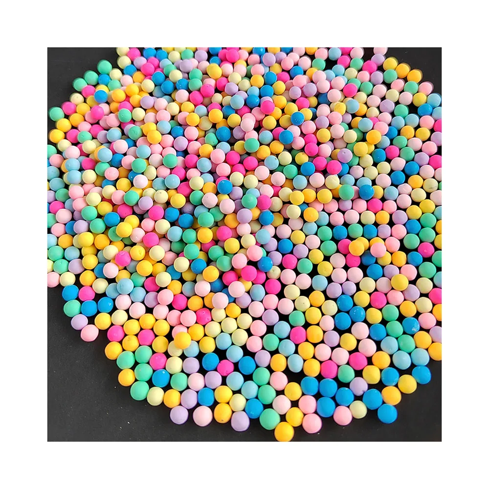 Cute Colorful Mini 5mm round Soft Ball Polymer Clay Bead 1000pcs Cheap for Decoration Accessories Beautiful Crafts