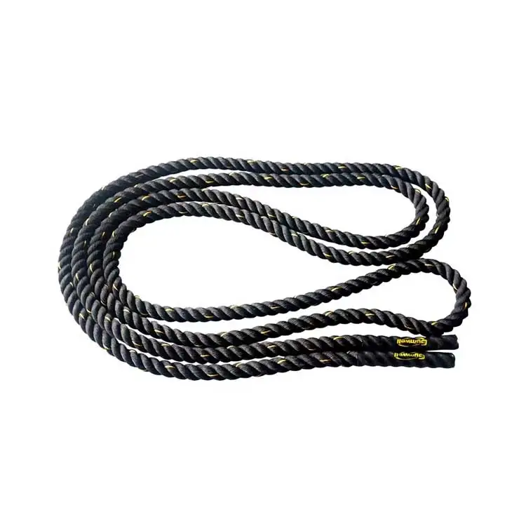High Quality Black Nylon Fitness Battle Rope Training Battling Ropes