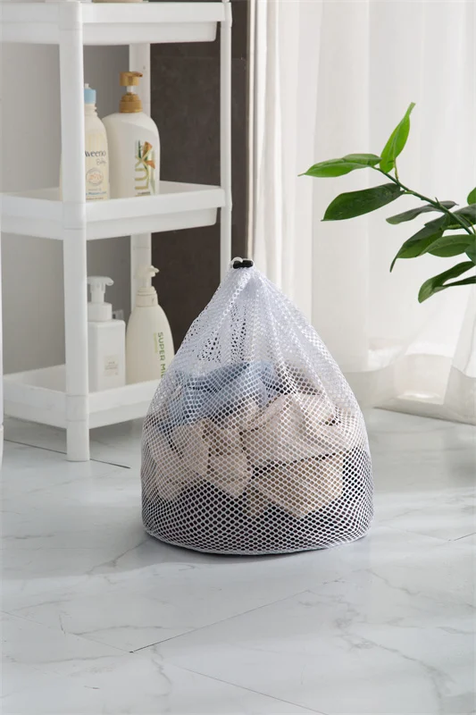 Andeya OEM Bolsa De Ropa Viaje Wash and Fold 50*60cm+36cm Large Nursery Bag Laundry Net