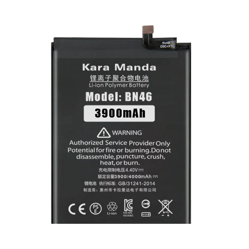 Rechargeable Li-polymer Battery for Xiaomi Redmi 7 Battery BN46 Battery for Xiaomi Redmi 7 3900mAh