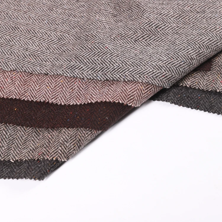 Customized Anti Pilling Knit Fabric Multicolored Woolen Fabric For Blouses