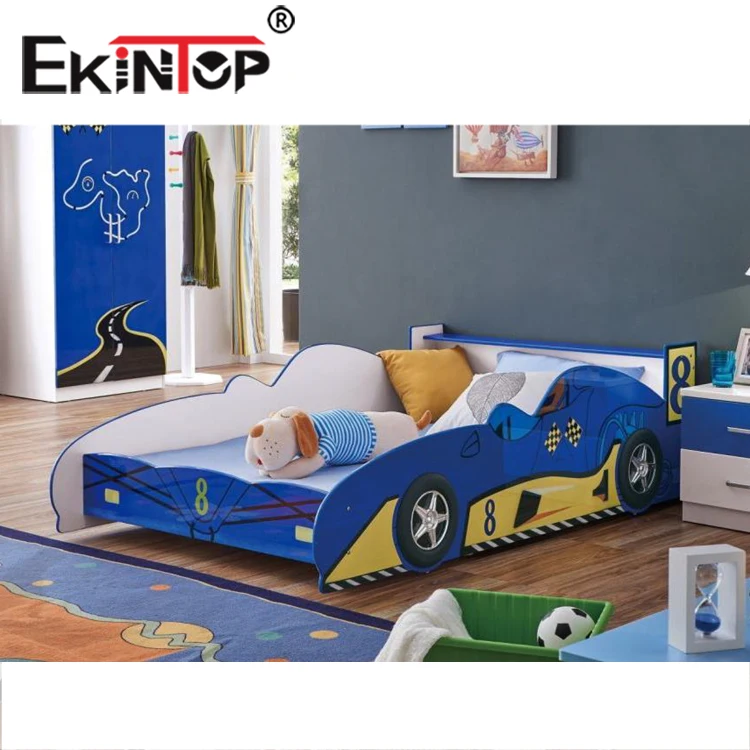 Ekintop full size children car bed for kids car shape bed boy