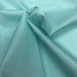 High quality 400T  0.25*0.28cm ripstop water resistant taffeta fabric for skin coat and light jacket