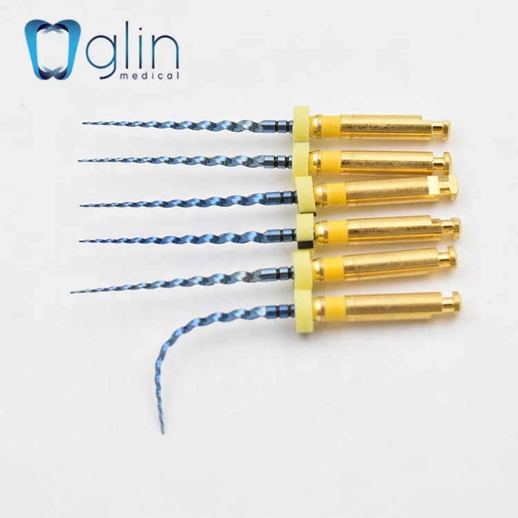Гибкие стоматологические поворотные файлы с синей активацией тепла 21/25 мм F1 использование